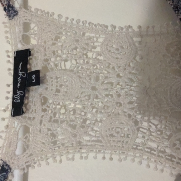 Large floral Bohemian tank top in blue,pink and red by lily Morgan - Picture 4 of 10